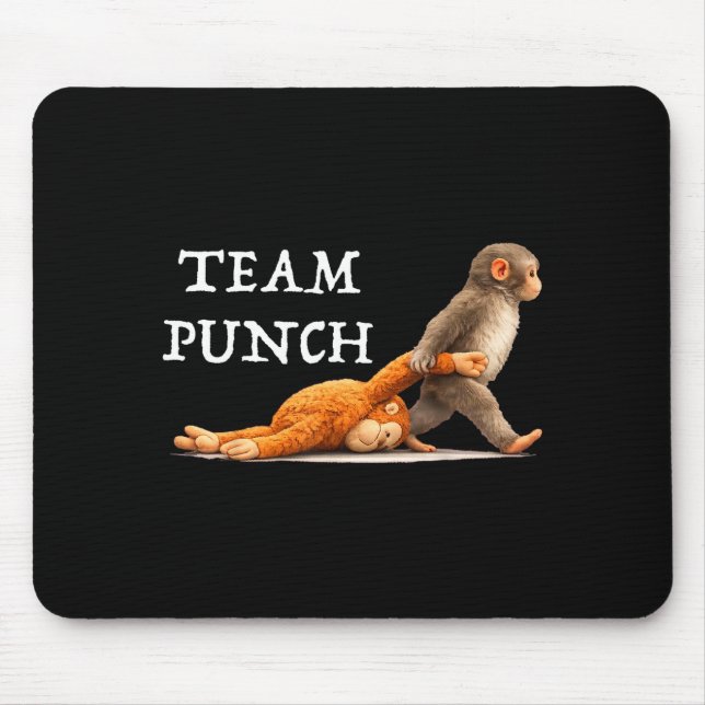 Mousepad Equipe soca bebê macaco Equipe soca bebê macaco  (Frente)