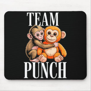 Mousepad Equipe soco - macaco bebê fofo Equipe soco - macac