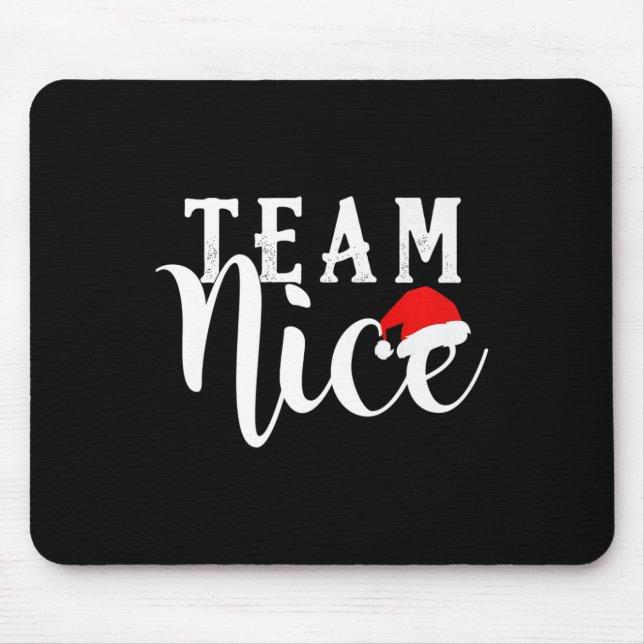 Mousepad Equipe travessa - Mães de Natal engraçadas da equi (Frente)