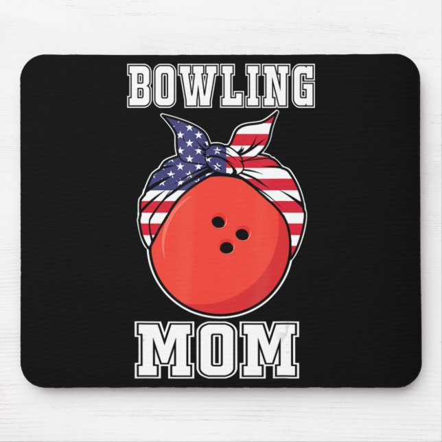 Mousepad Equipes de boliches Jogadores MOM e Presente para  (Frente)