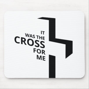 Mousepad Era A Cruz Para Mim, Gospel Dizendo Estética