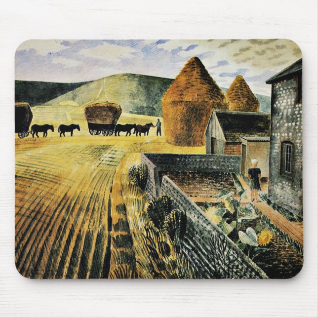 Mousepad Eric Ravilious - Furlongs (Frente)