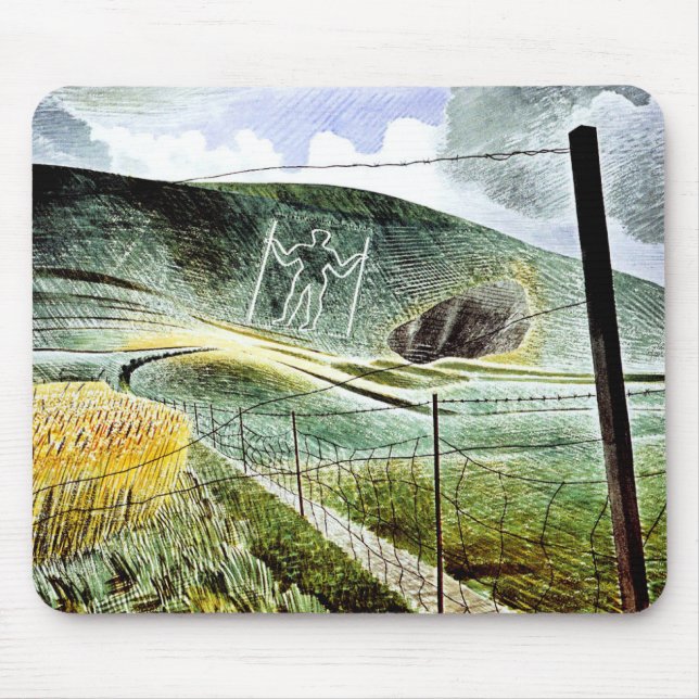 Mousepad Eric Ravilious - O Gigante Wilmington, (Frente)