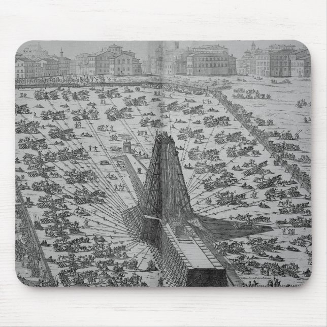 Mousepad Erigindo o Obelisk egípcio antigo (Frente)