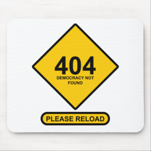 Mousepad Erro 404: Democracia Não Encontrada