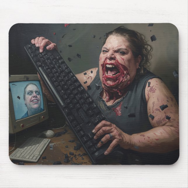 Mousepad Erro de Raiva: Falha do Sistema - Delírio Ctrl Alt (Frente)
