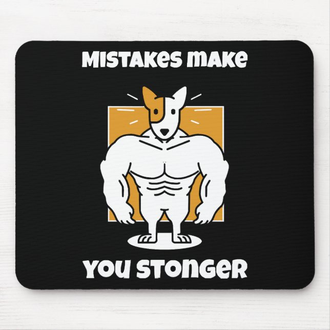 Mousepad Erros te tornam mais forte (Frente)