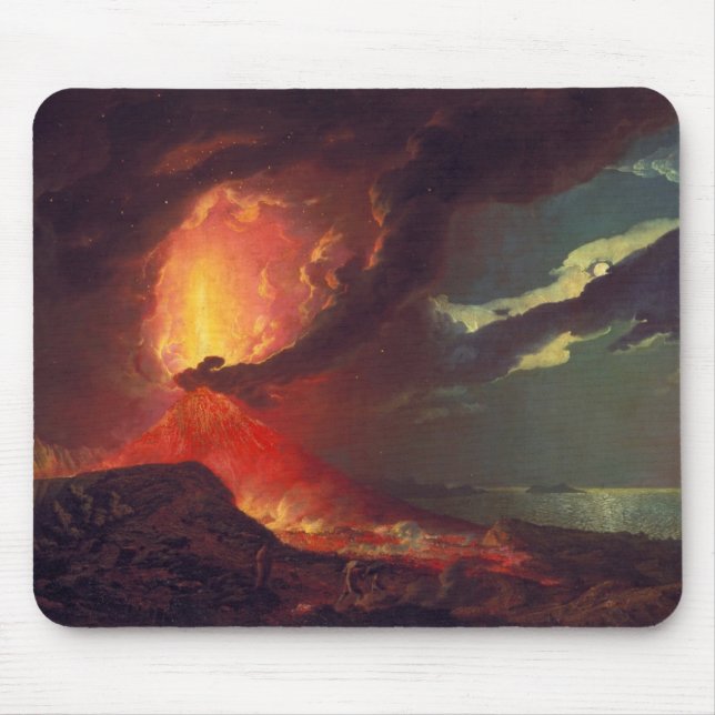 Mousepad Erupção vulcânica do Monte Vesúvio (vulcão vivo) (Frente)