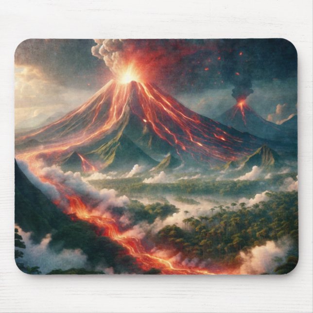 Mousepad Erupções vulcânicas (Frente)