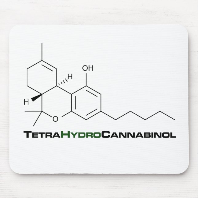 Mousepad Erva daninha de THC (Frente)