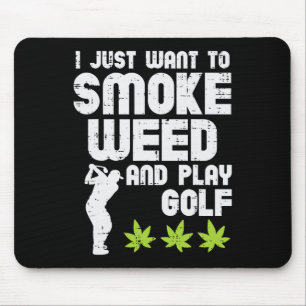 Mousepad Erva De Fumaça Joga Golfe Golfe ThGolfer Stoner