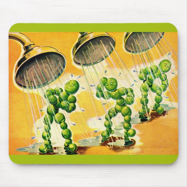 Mousepad ervilhas doces tirando chás (Frente)