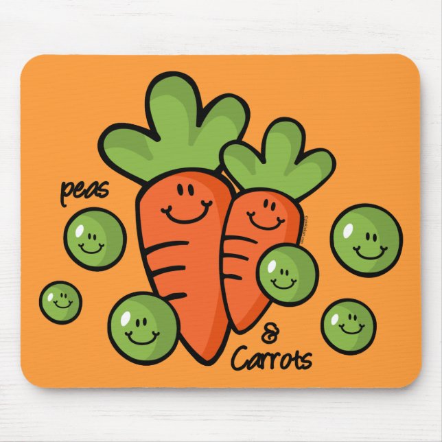 Mousepad Ervilhas e cenouras (Frente)