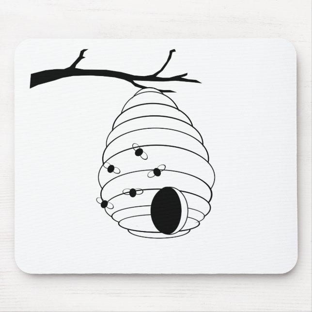 Mousepad Esboço Abelha Minha Mel (Frente)