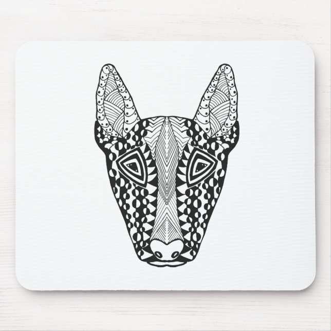 Mousepad Esboço de bull terrier (Frente)