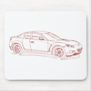 Mousepad Esboço de Maz RX8 2003