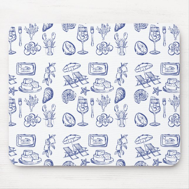 Mousepad Esboço de Vida Mediterrânea (Frente)
