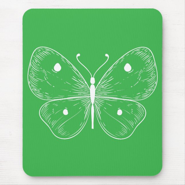 Mousepad Esboço Delicado Borboleta (Frente)