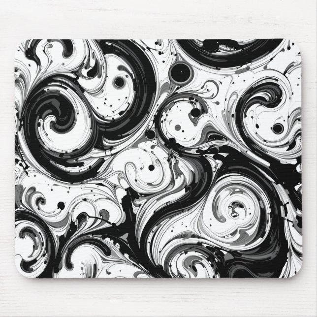 Mousepad Esbranquiçado e branco (Frente)