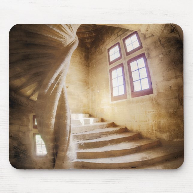 Mousepad Escada espiral bege, França (Frente)