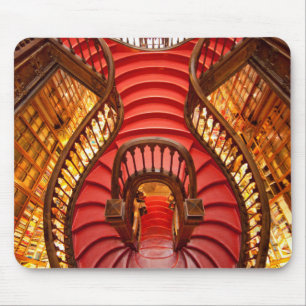 Mousepad Escadaria vermelha ornamentada, Portugal