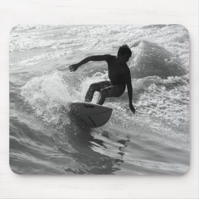 Mousepad Escala De Cinza Da Onda (Frente)