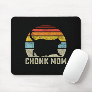Mousepad Escala de Mãe de Gato Gordinho Meme Engraçado Esti