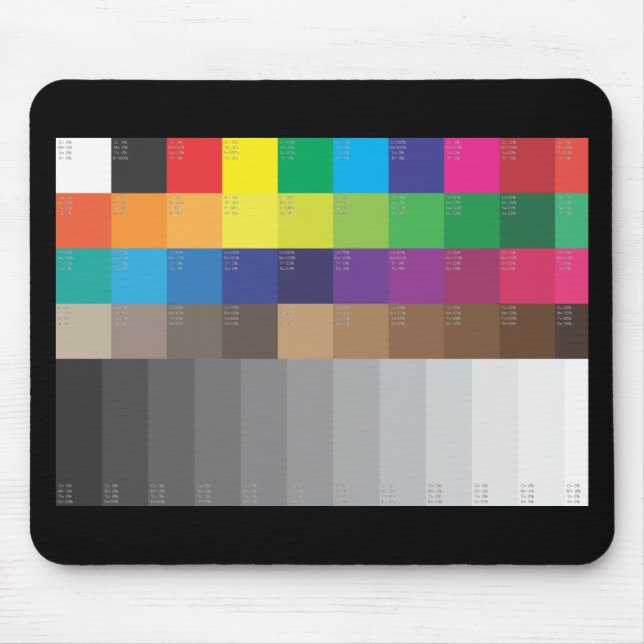 MOUSEPAD ESCALA DO COMUTADOR DE CORES E CINZAS (Frente)