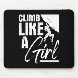Mousepad Escalada Como Uma Garota - Esportes Bouldering Esc