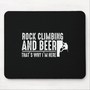 Mousepad Escalada e Cerveja - Escalador de Pedras