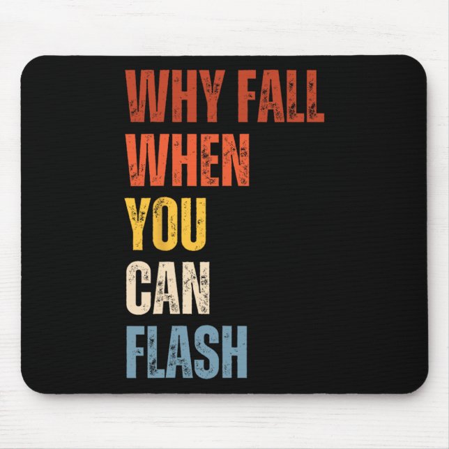 Mousepad Escalada em bloco Por que cair quando você pode fa (Frente)