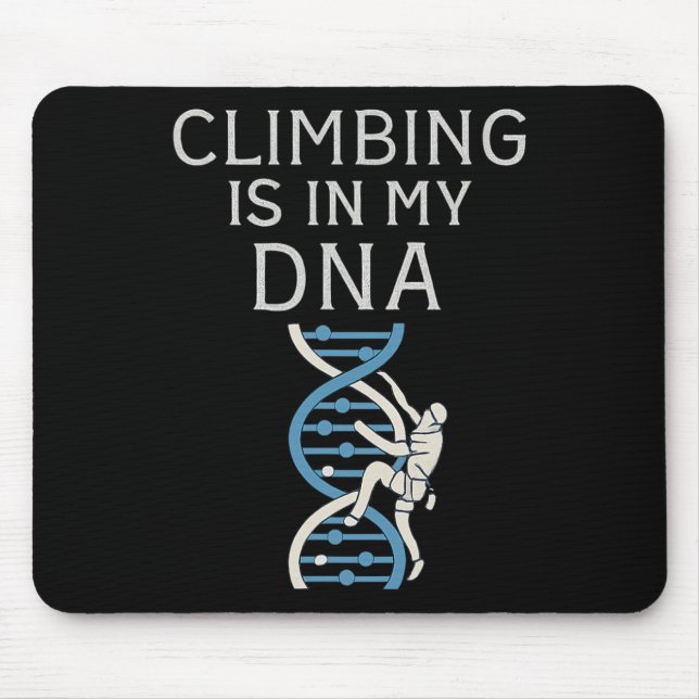 Mousepad Escalada Está No Meu Gráfico De Hélice De Dna  (Frente)