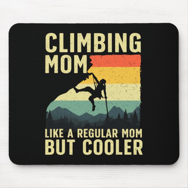 Mousepad Escalada Legal Para Mulheres Mãe Montanha Interior (Frente)