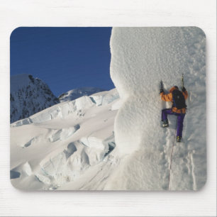 Mousepad Escalada no gelo no glaciar Tasman abaixo do Monte