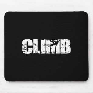 Mousepad Escalada - Olhar Angustiado Escalada em Rocha para