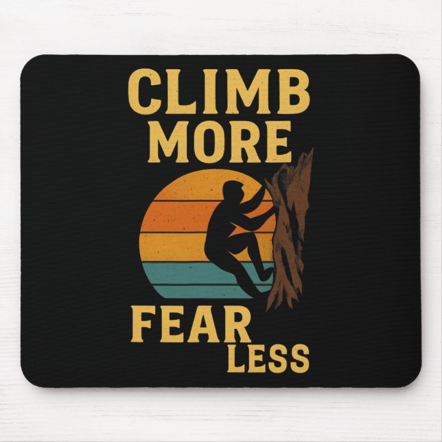 Mousepad Escalade Mais, Tema Menos – Aventura de Escalada e (Frente)