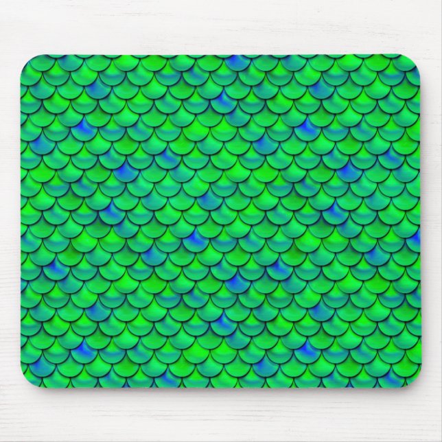 Mousepad Escalas Azuis Verde de Queda (Frente)