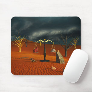 Mousepad Escalas da Verdade – Simbolismo Surreal do Deserto