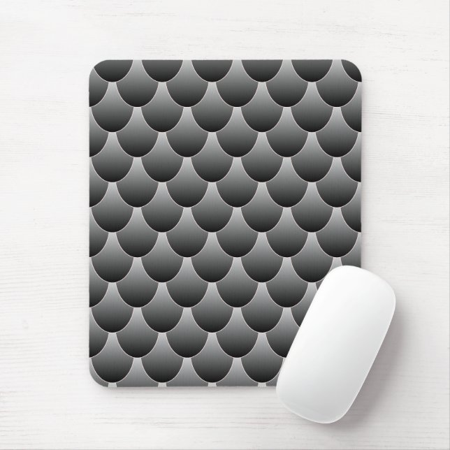 Mousepad Escalas de Cinza e preto (Com mouse)