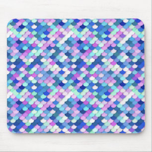 Mousepad "Escalas de Dragões" - azul, orquídea e lavanda