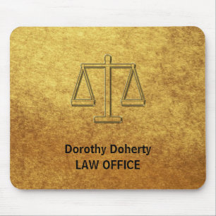 Mousepad Escalas de justiça   Personalizable