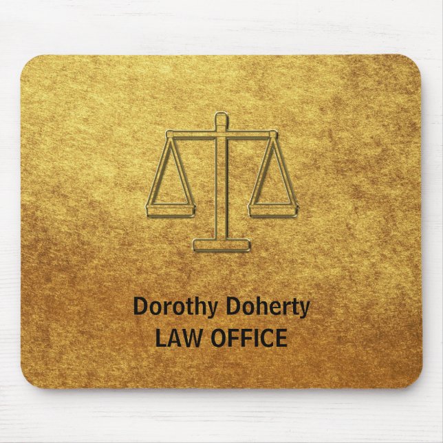 Mousepad Escalas de justiça | Personalizable (Frente)