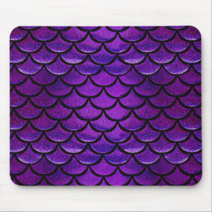 Mousepad Escalas de Sereia Púrpura e Azul