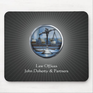 Mousepad Escalas elegantes de justiça