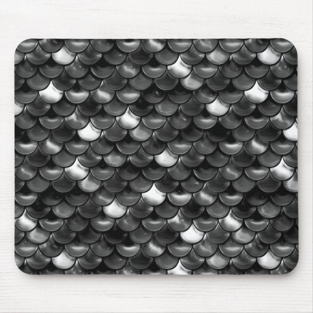 Mousepad Escalas Pretas e Brancas de Queda (Frente)