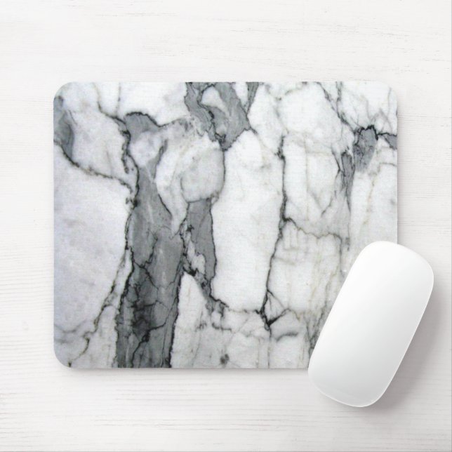 Mousepad escandaloso e moderno escândalo mármore branco de  (Com mouse)