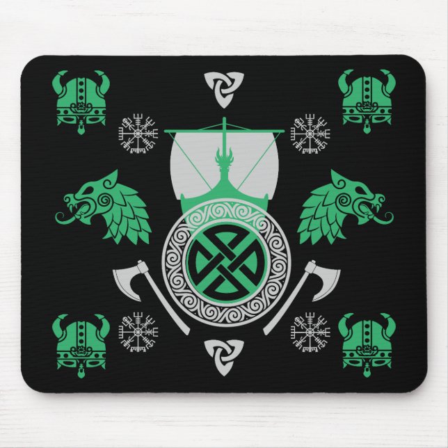 Mousepad Escandinávia Viking Norsêmen Home Decor (Frente)