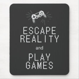 Mousepad Escapar da Realidade Jogar Jogos Retro