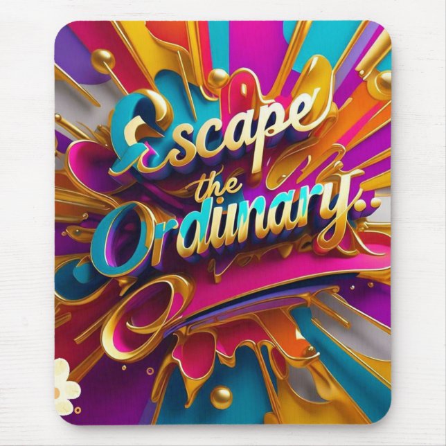 Mousepad "Escapar do Mundano" (Frente)