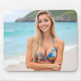 Mousepad Escape tropical de Helena: Bliss de praia